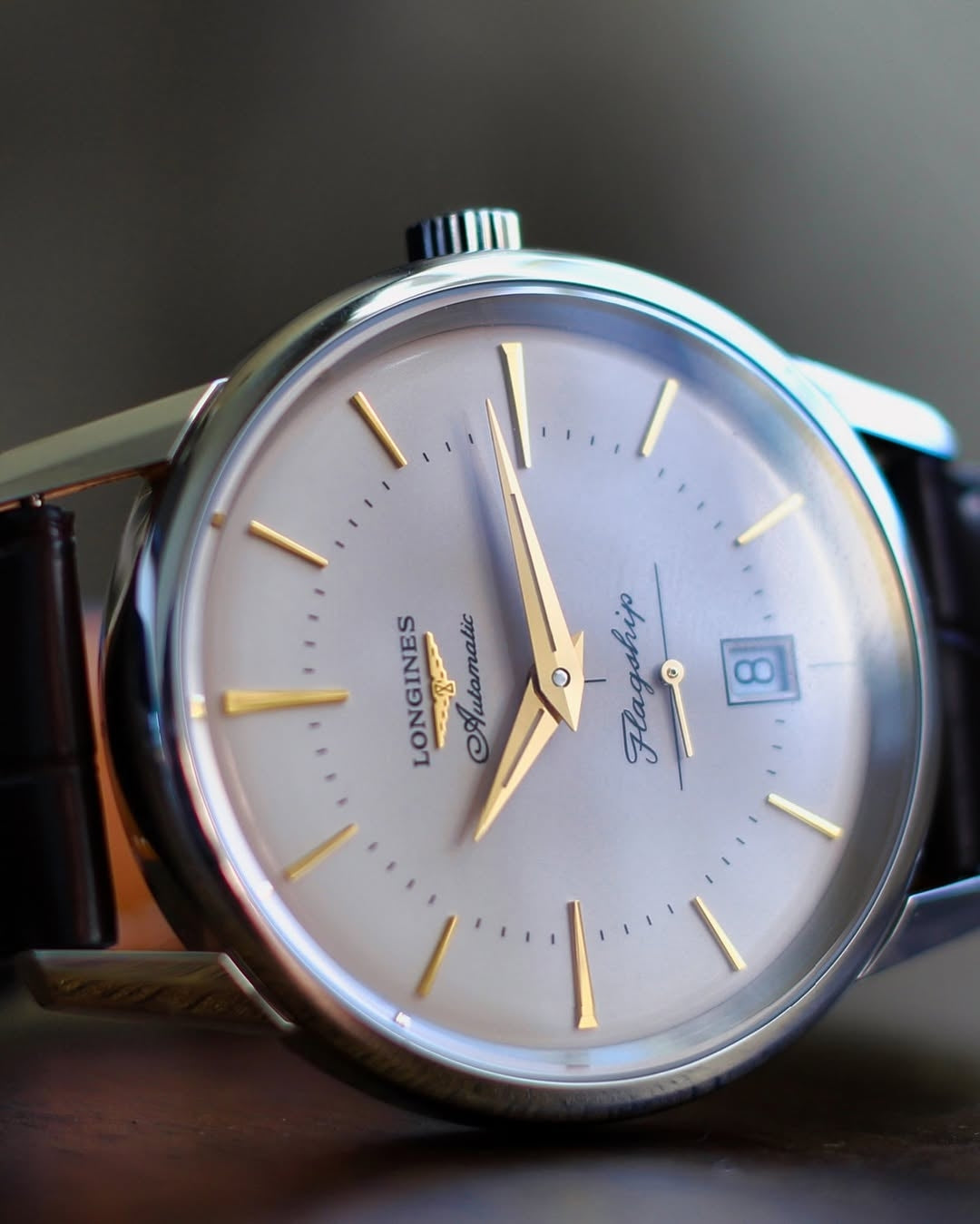 Longines Flagship Heritage 38.5mm (Pre-owned) 2024 with original invoice Ref:L4.795.4.78.2