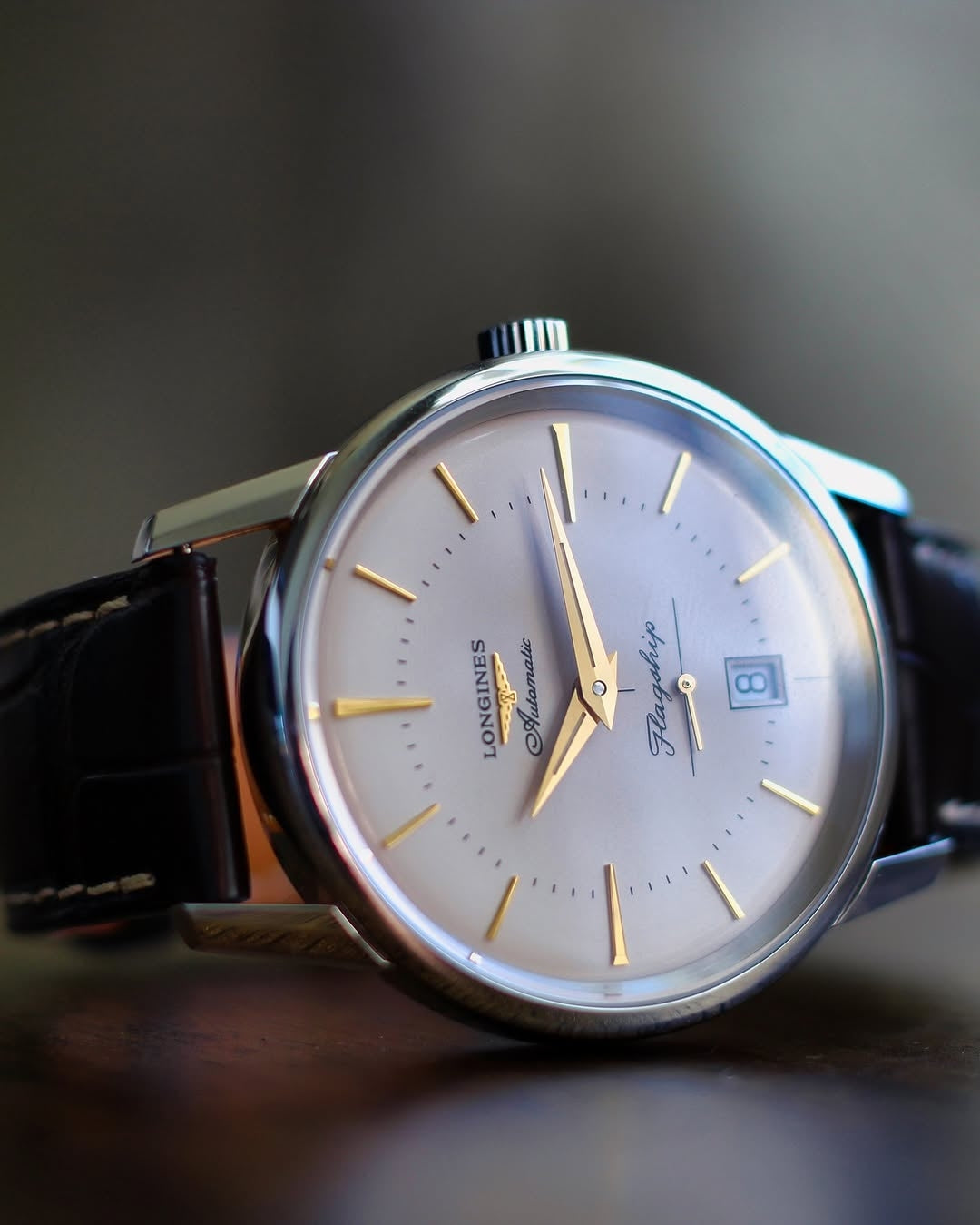 Longines Flagship Heritage 38.5mm (Pre-owned) 2024 with original invoice Ref:L4.795.4.78.2