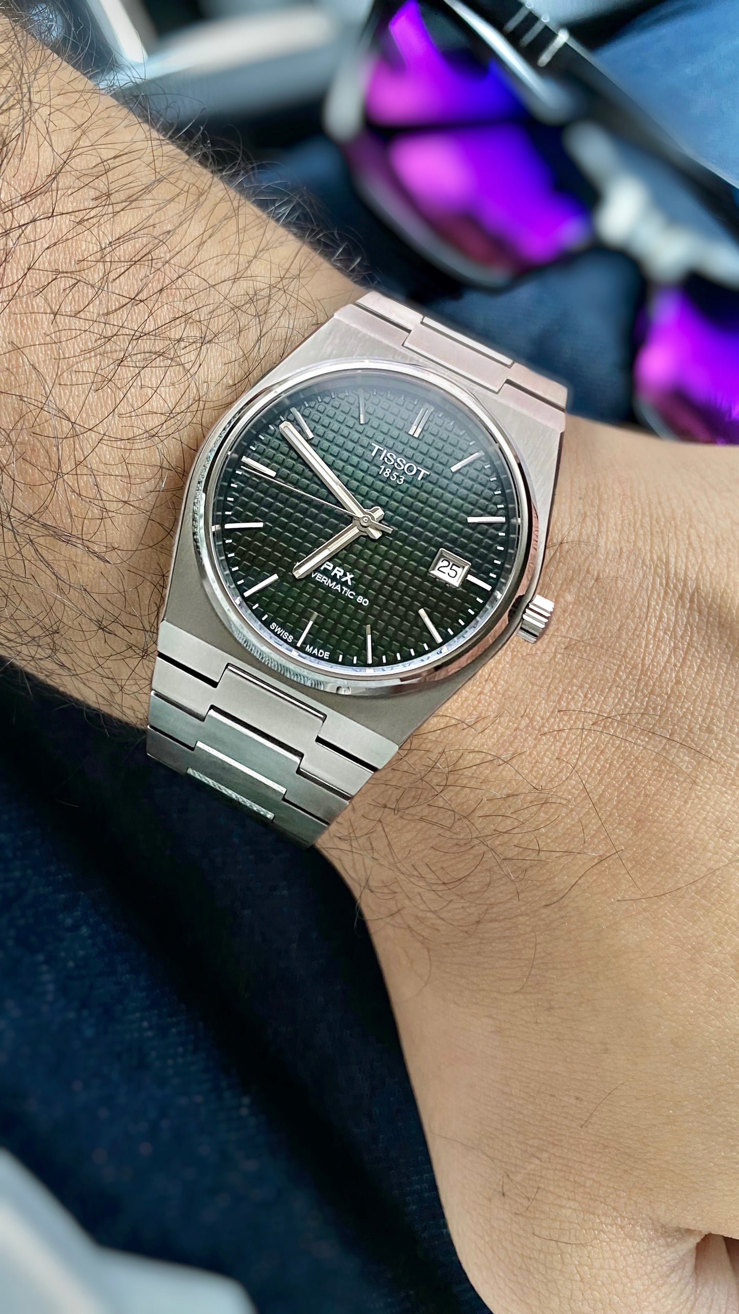 Tissot Prx powermatic 80 green dial T137.407.11.091.00 (Brand-New)