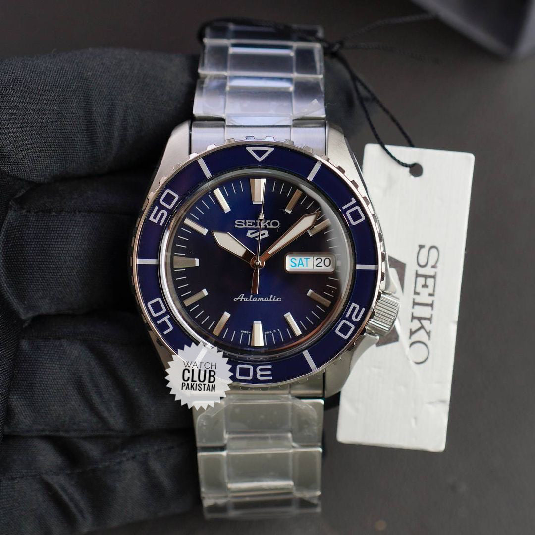 Seiko 5 sports Srpk97 Srpk97j1 Srpk97 (Brand new) "55 Fathoms" 42mm Blue dial