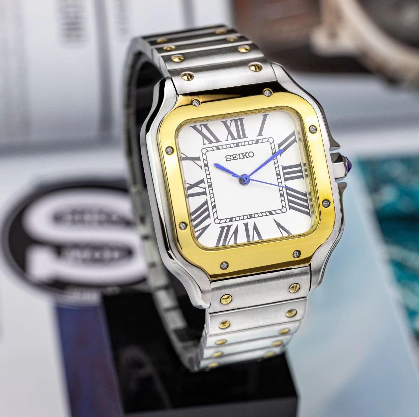 Seiko Santos Mod 41mm Automatic Sapphire crystal