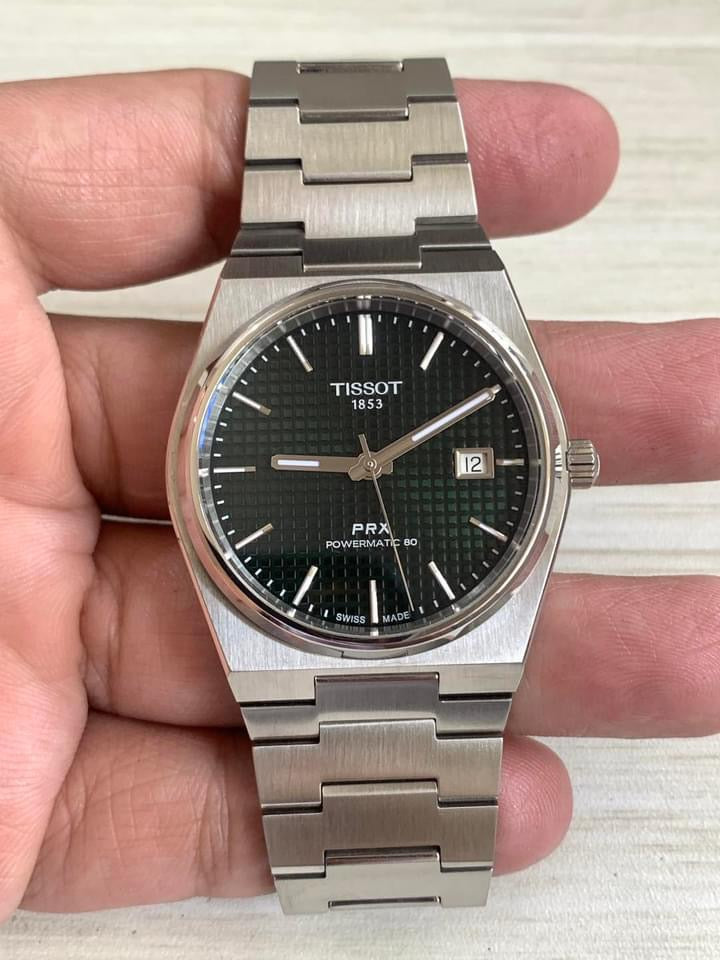 Tissot Prx powermatic 80 green dial T137.407.11.091.00 (Pre-owned)