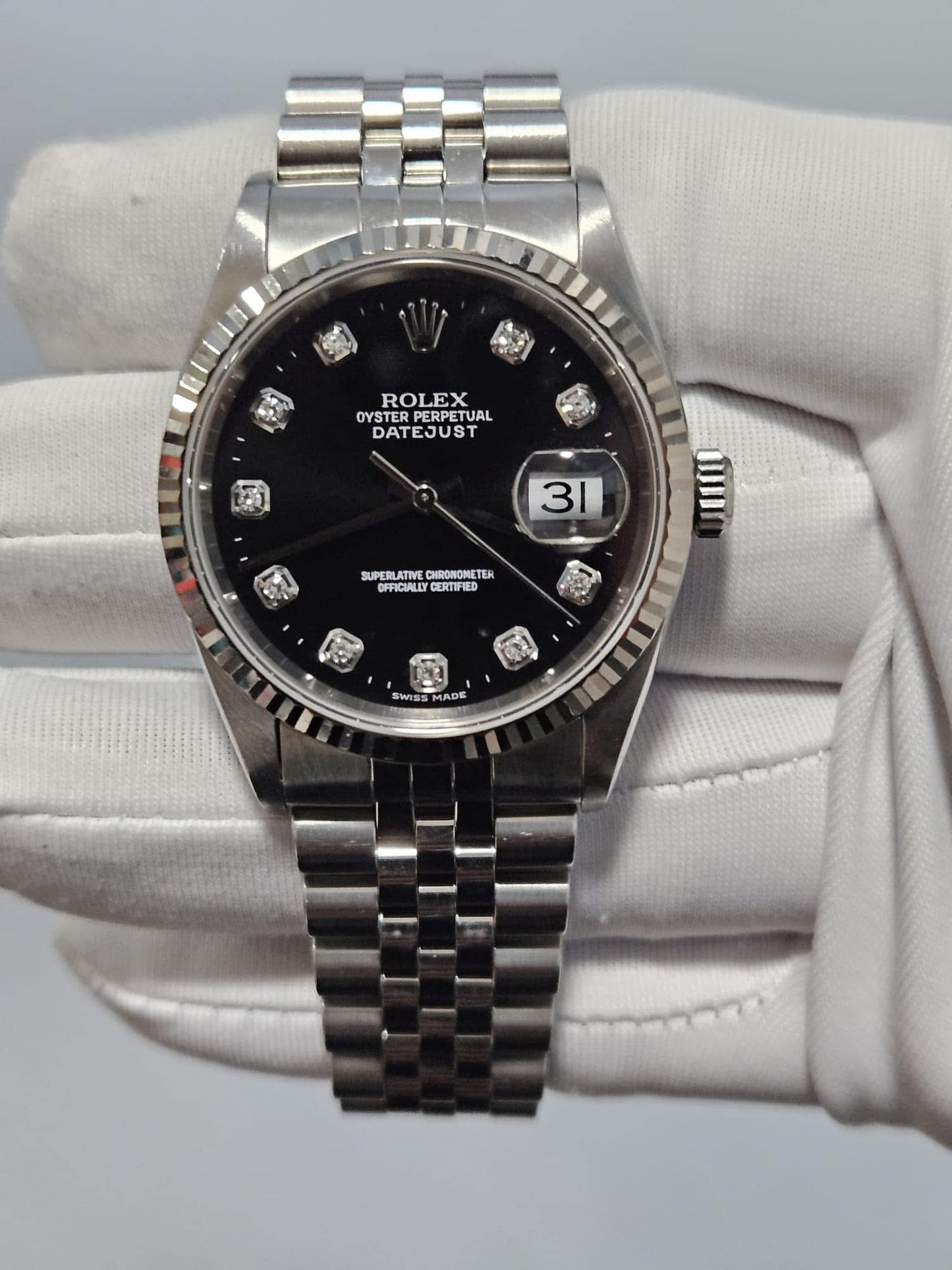 Rolex Datejust 36mm Ref:116233 factory black diamond dial 2014 (Pre-owned)