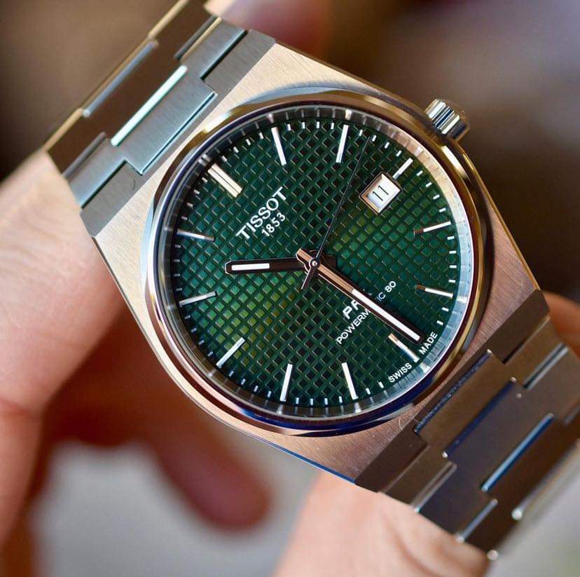 Tissot Prx powermatic 80 green dial T137.407.11.091.00 (Brand-New)