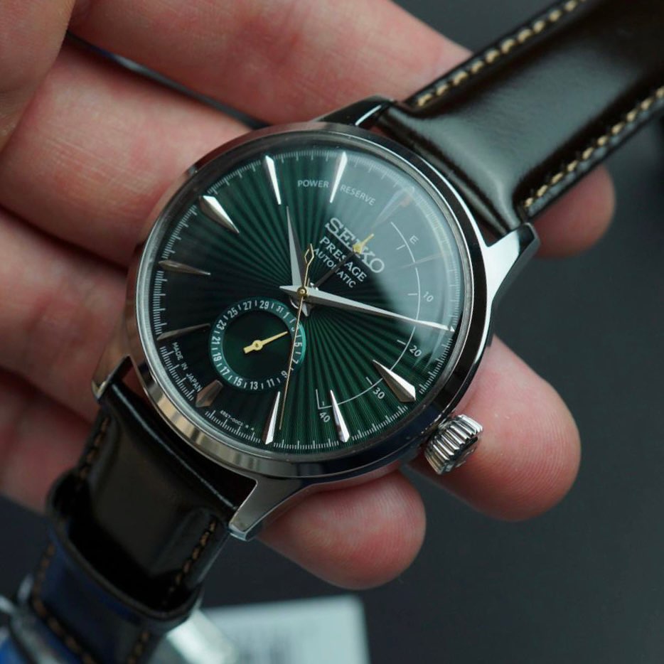 Seiko Presage Cocktail time with power reserve Ssa459j1 Midnight Mocking bird