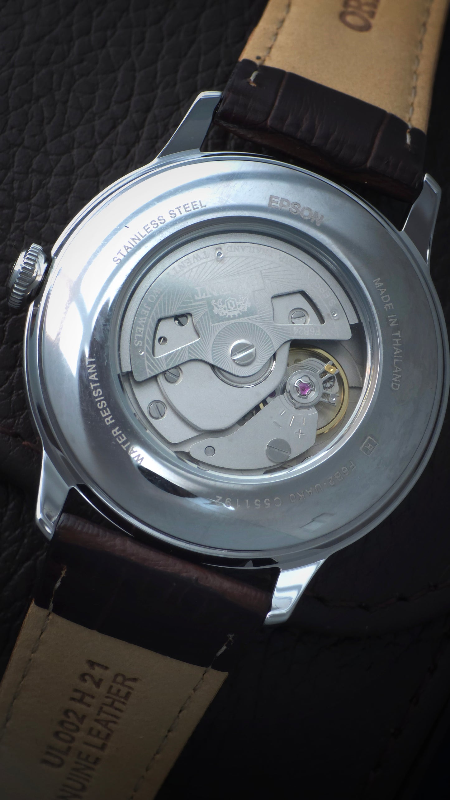 Orient Bambino Ref:RA-AC0039Y Arabic Ivory Dial Leather Strap Watch - 40.5mm (Brand-New)
