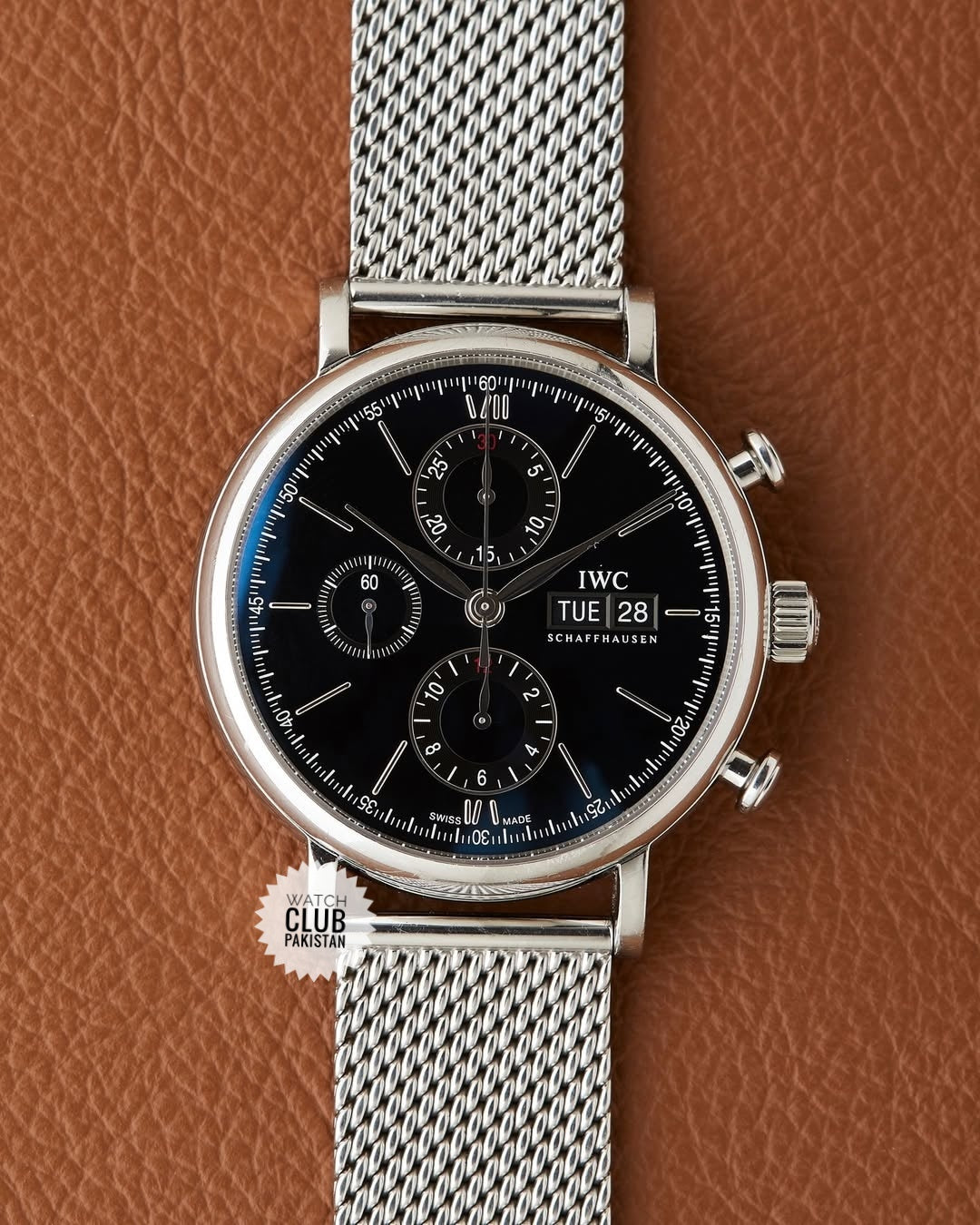 IWC Portofino Chronograph 42mm Ref.: IW391001 (Pre-owned) 2017 with card