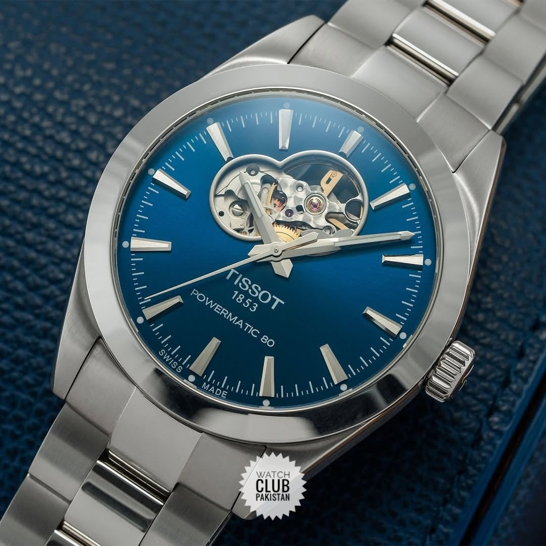 TISSOT GENTLEMAN POWERMATIC 80 SILICIUM BLUE DIAL (BRAND NEW) OPEN HEART
Ref: T127.407.11.041.01 40mm