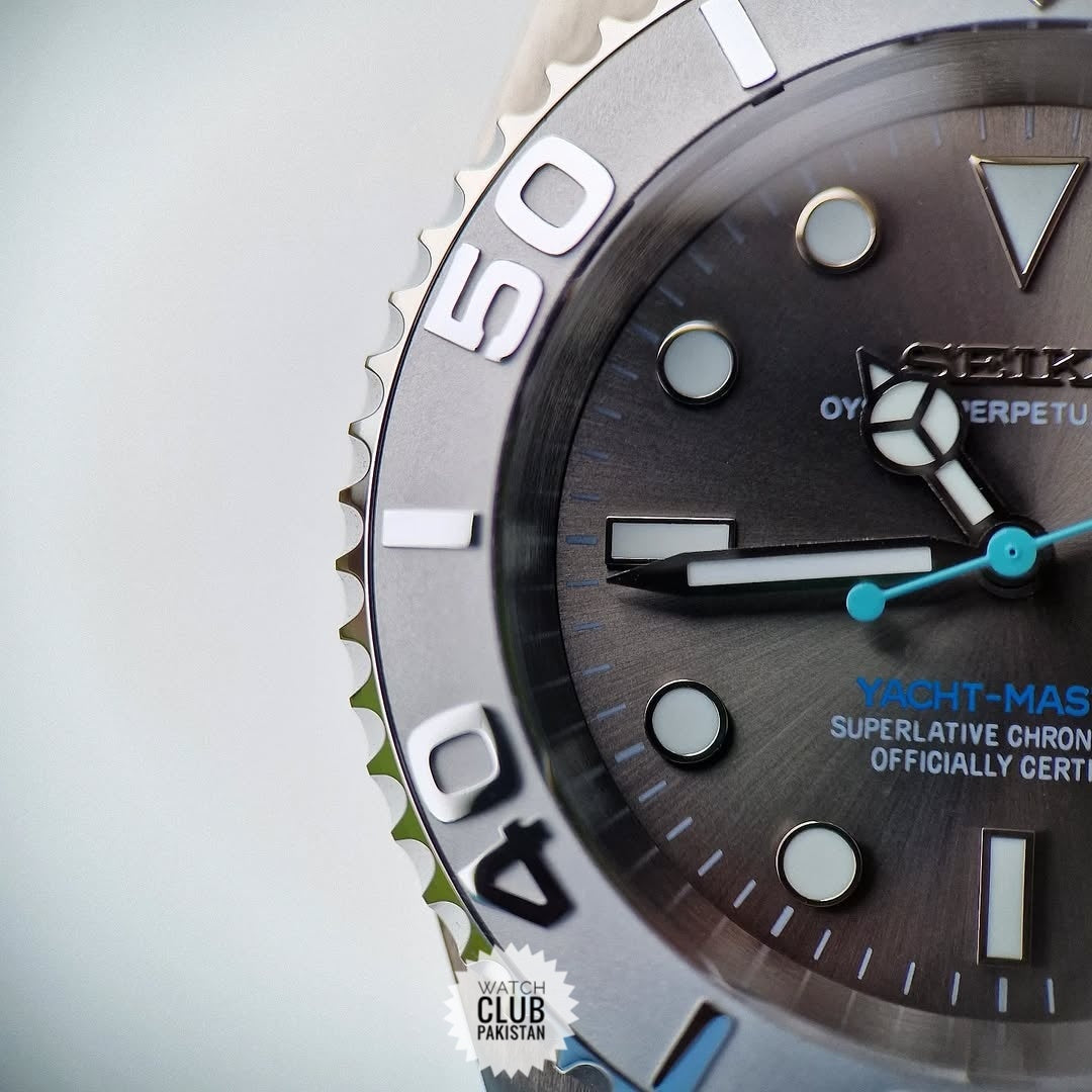 Seiko Yatch Master mod (Brand-New) Rhodium dial 40mm Automatic movement