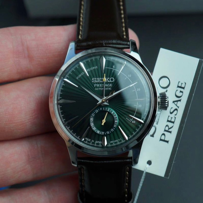 Seiko Presage Cocktail time with power reserve Ssa459j1 Midnight Mocking bird