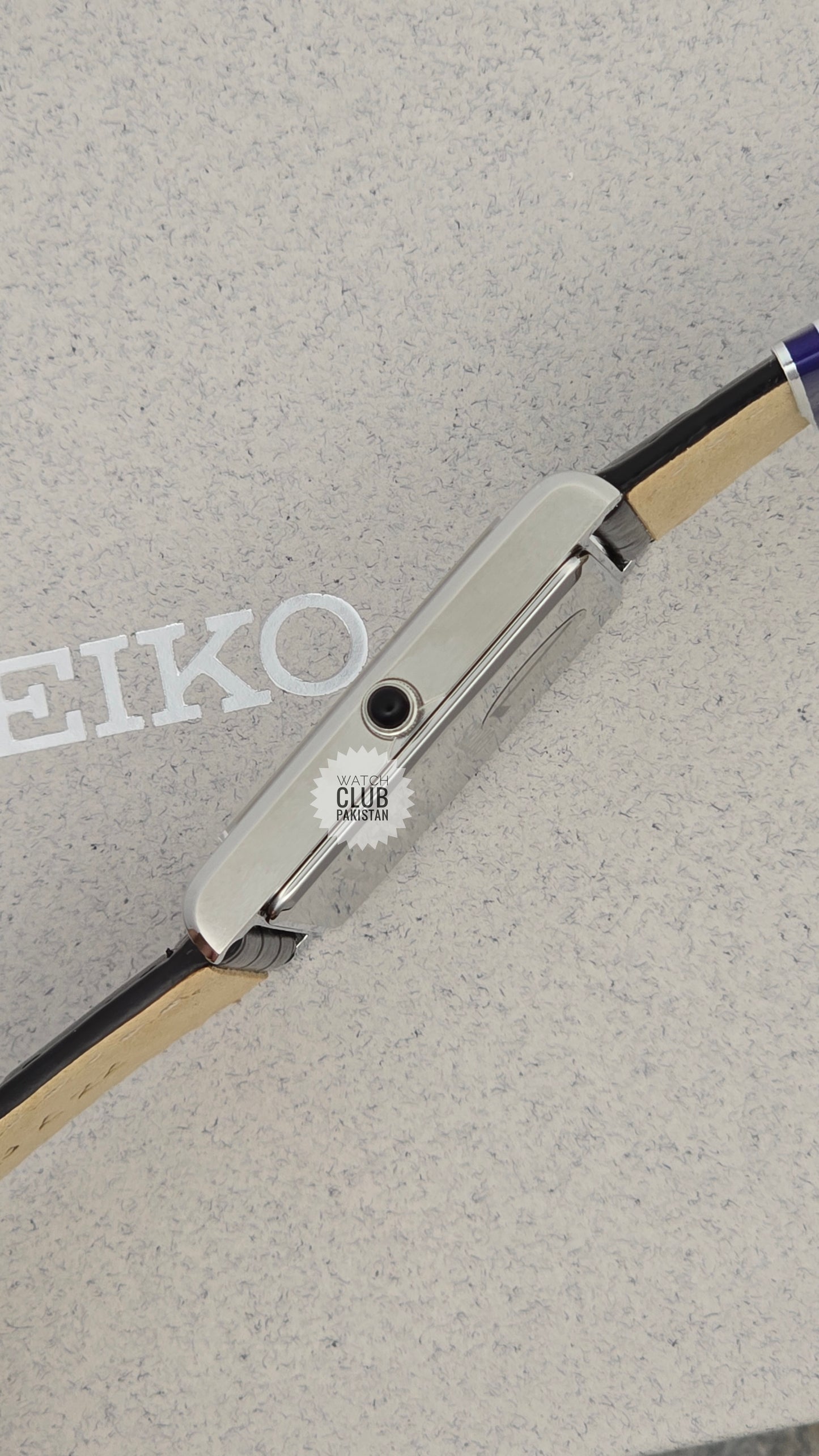 Seiko Tank Ref: SWR103P1 Large size Mens Watch (Brand-New) Sapphire Crystal