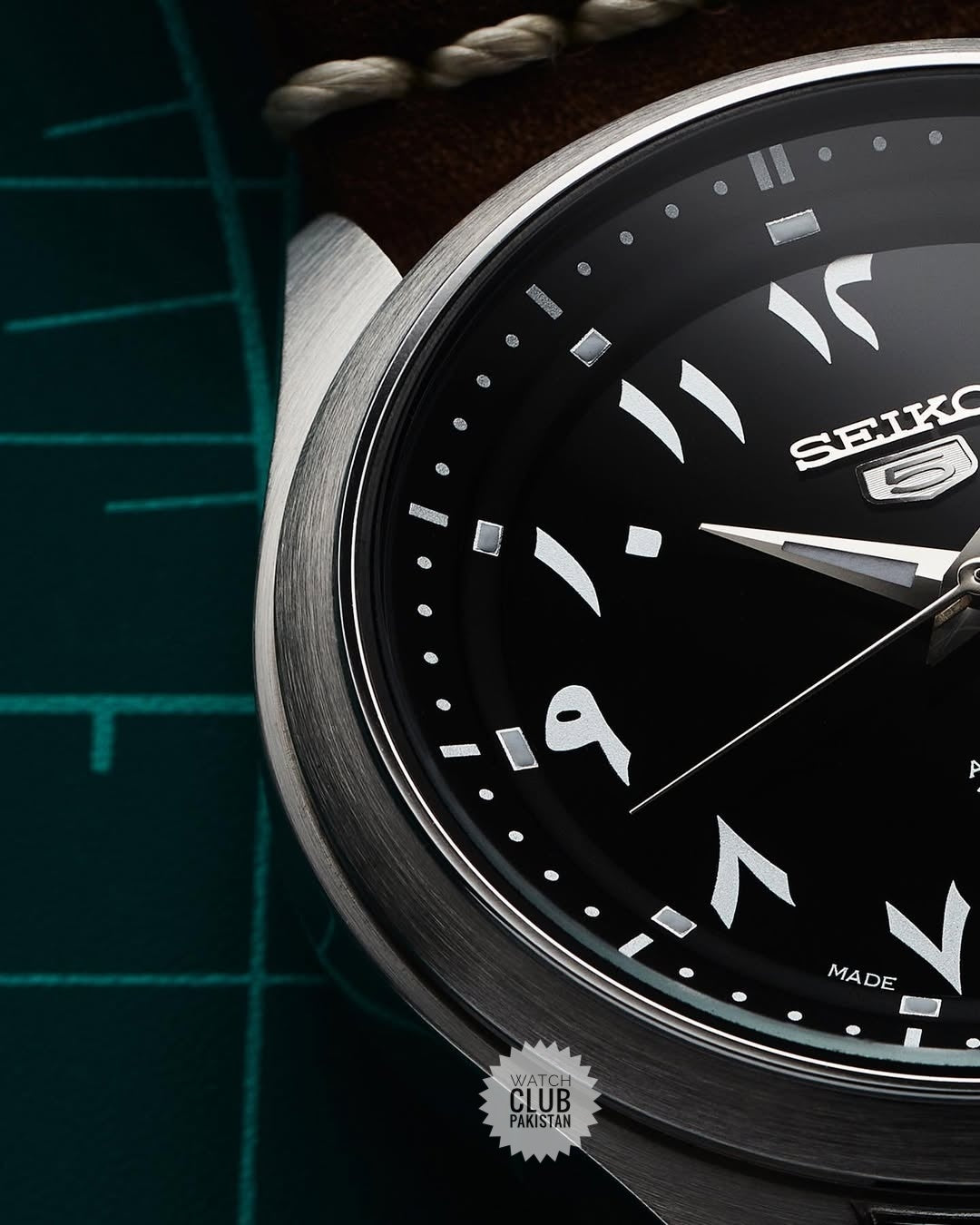 Seiko Arabic Dial Big Size 42mm Ref:Snkp21| Snkp21k1| Snkp21j1 | (Brand-New)