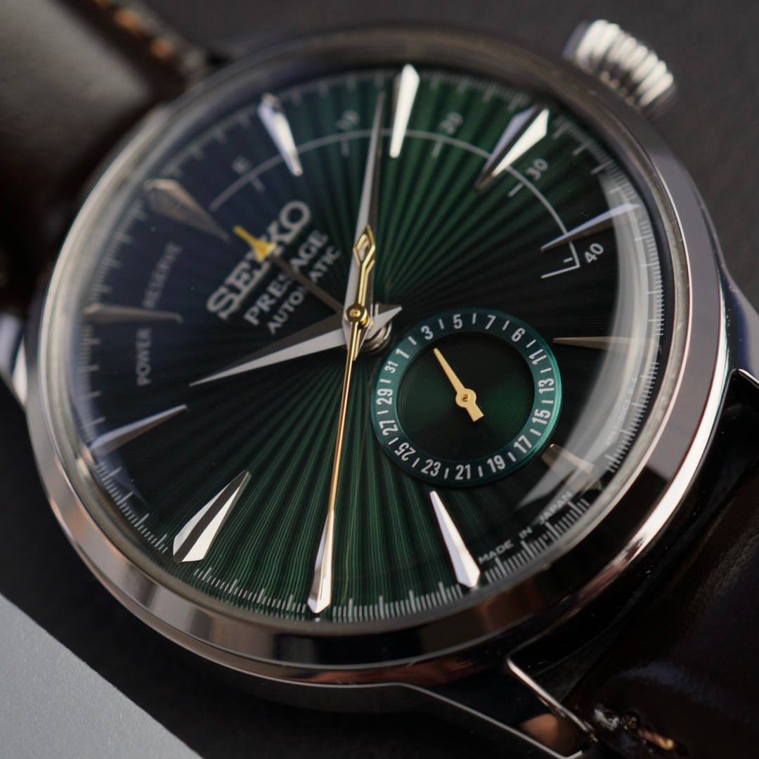 Seiko Presage Cocktail time with power reserve Ssa459j1 Midnight Mocking bird