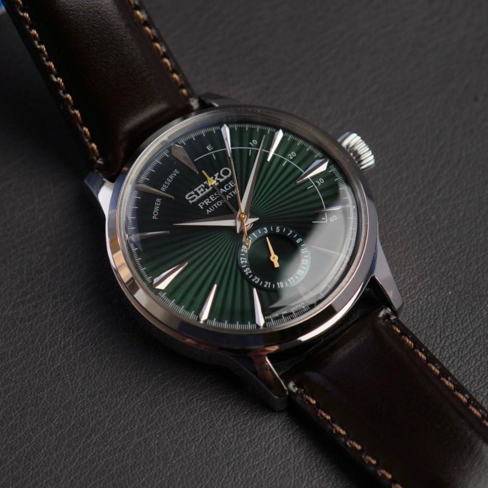 Seiko Presage Cocktail time with power reserve Ssa459j1 Midnight Mocking bird