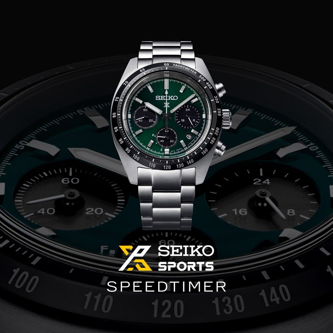 Seiko Prospex solar Speed Timer Green Panda chronograph Ssc933P , Ssc933P1 (Pre-order)
