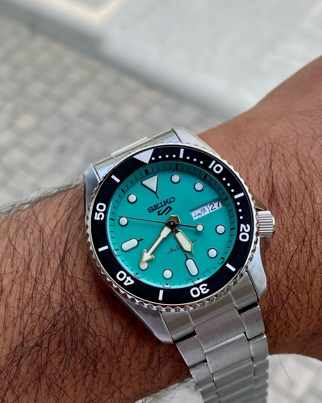 Seiko 5 sports Srpk33k1 / Srpk33 38mm Tiffany dial (Preorder)