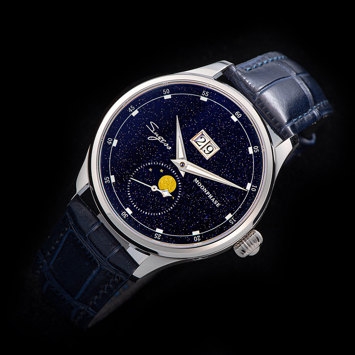 Sugess Star Dust dial Moon Phase