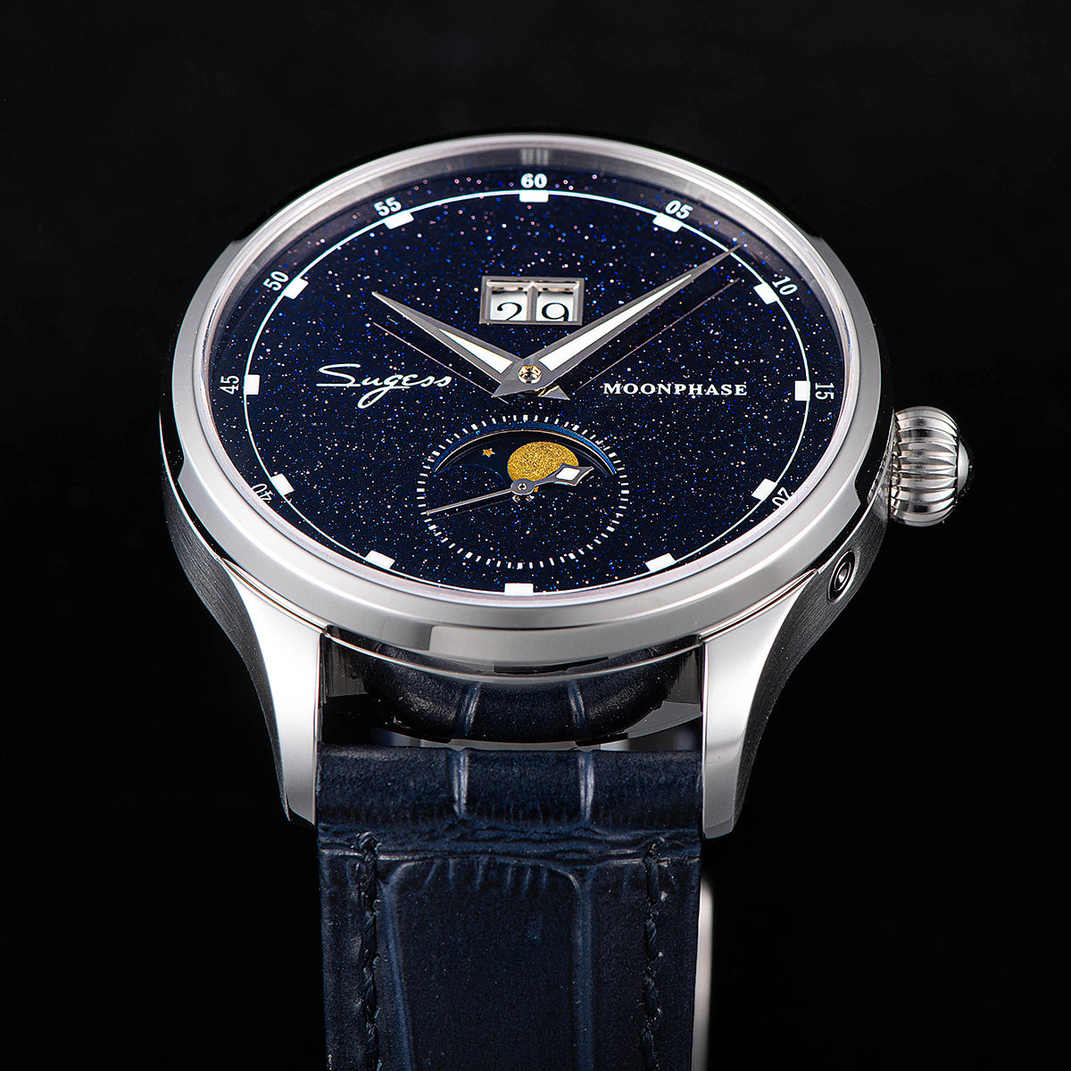 Sugess Star Dust dial Moon Phase
