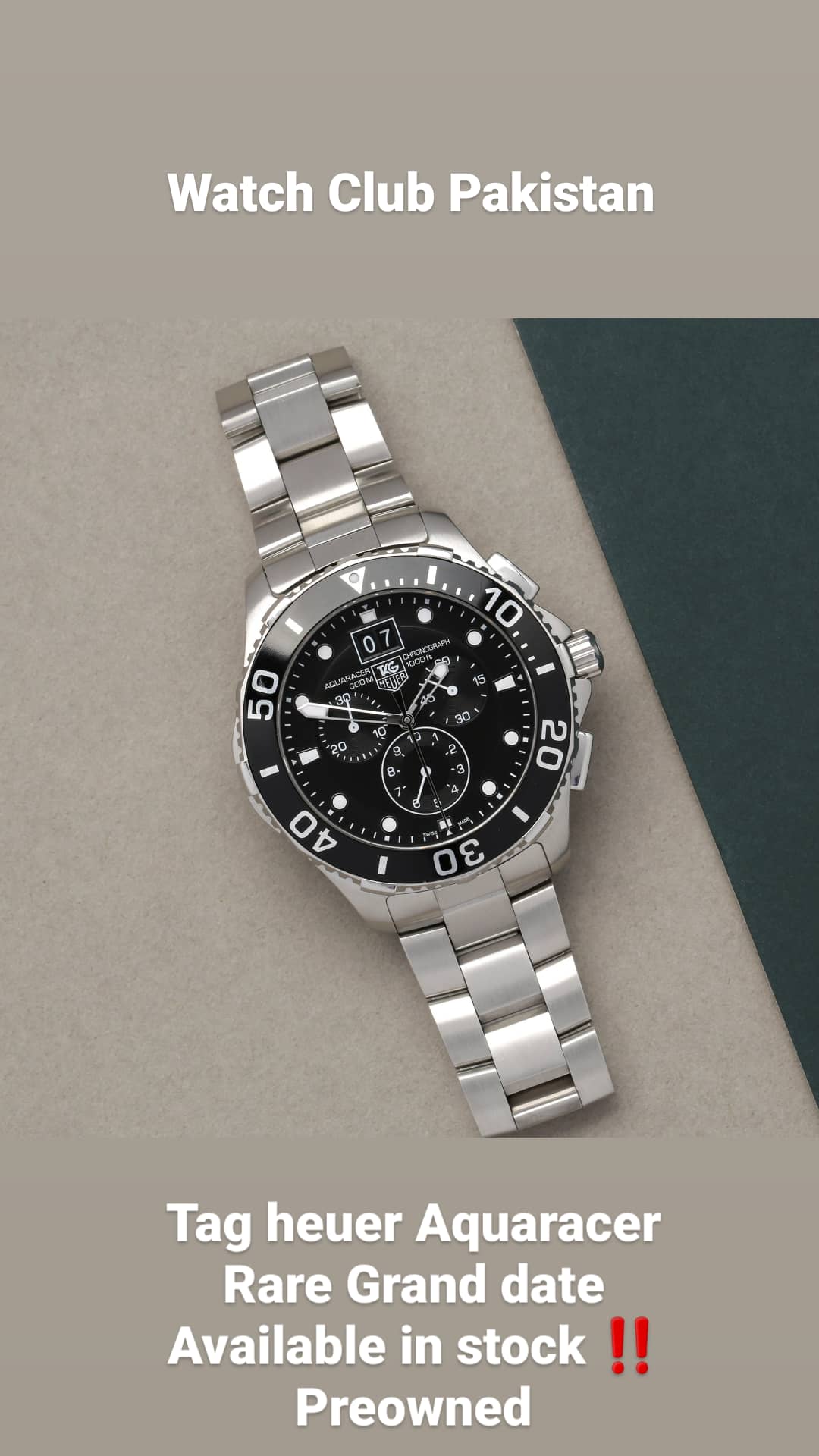 TagHeuer GrandDate Aquaracer Can1010