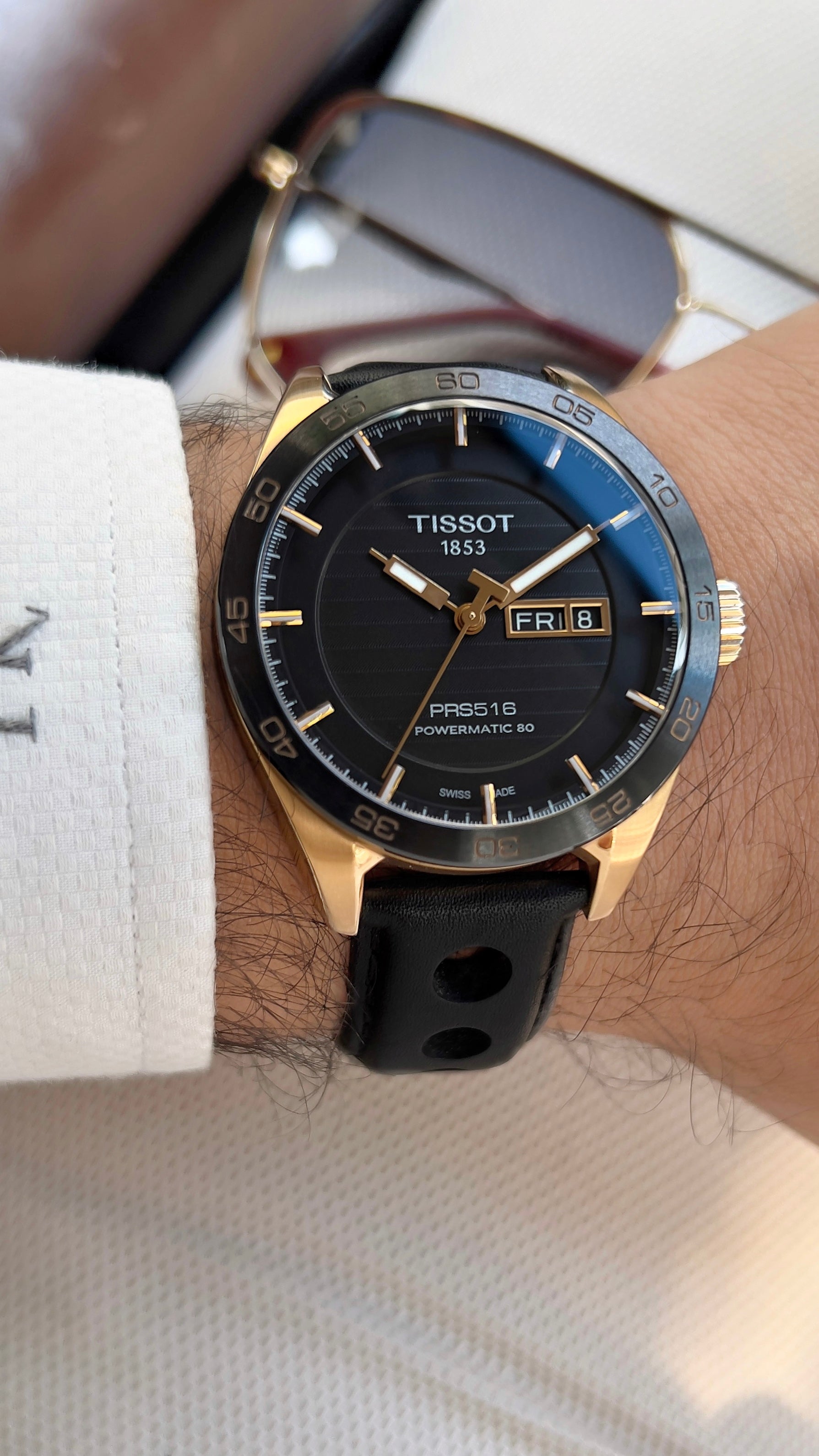 Tissot Prs 516 Rose Gold T100.430.36.051.00 Preowned