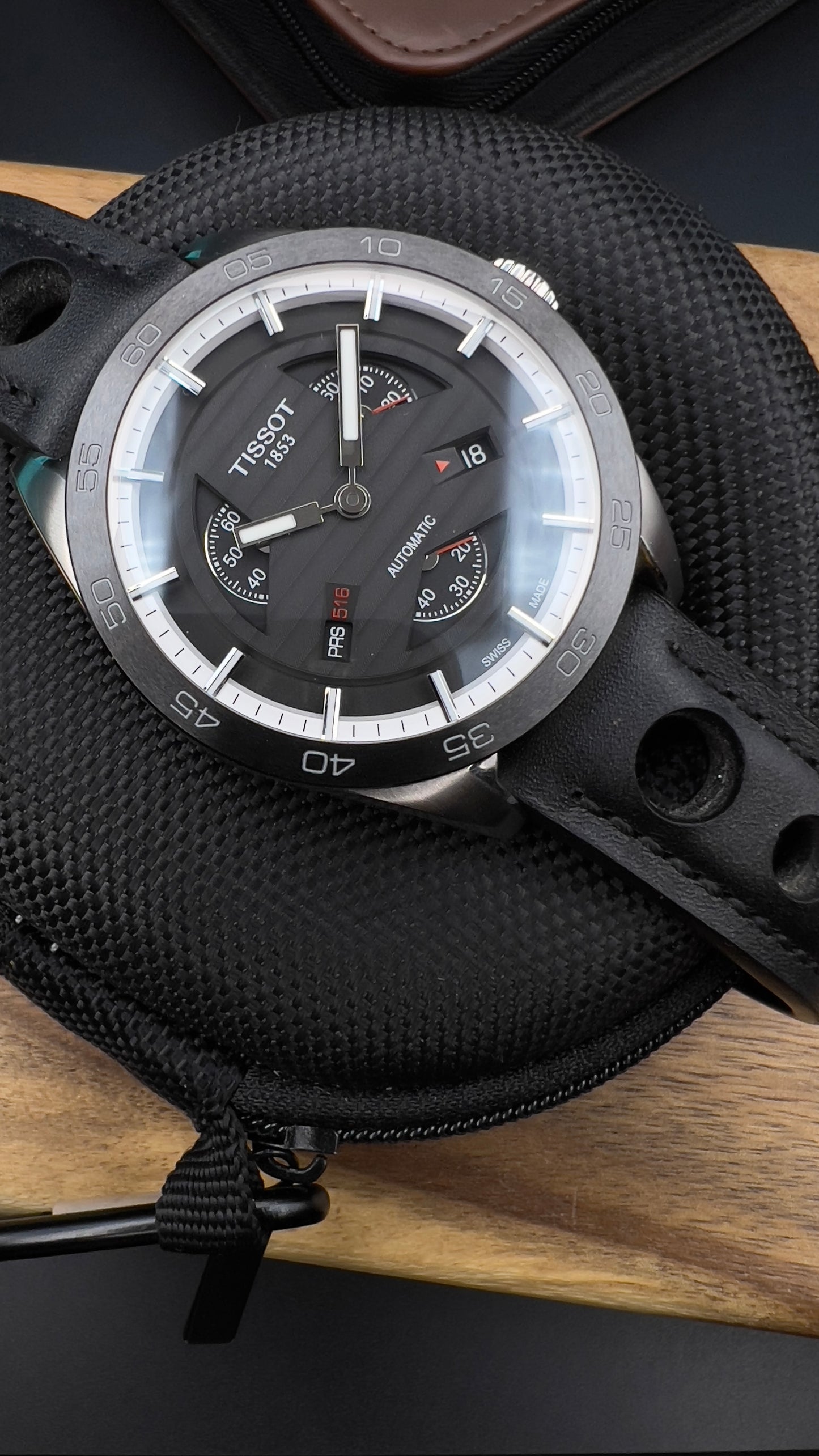 Tissot Prs Automatic Split second T100.428.16.051.00(Preowned)