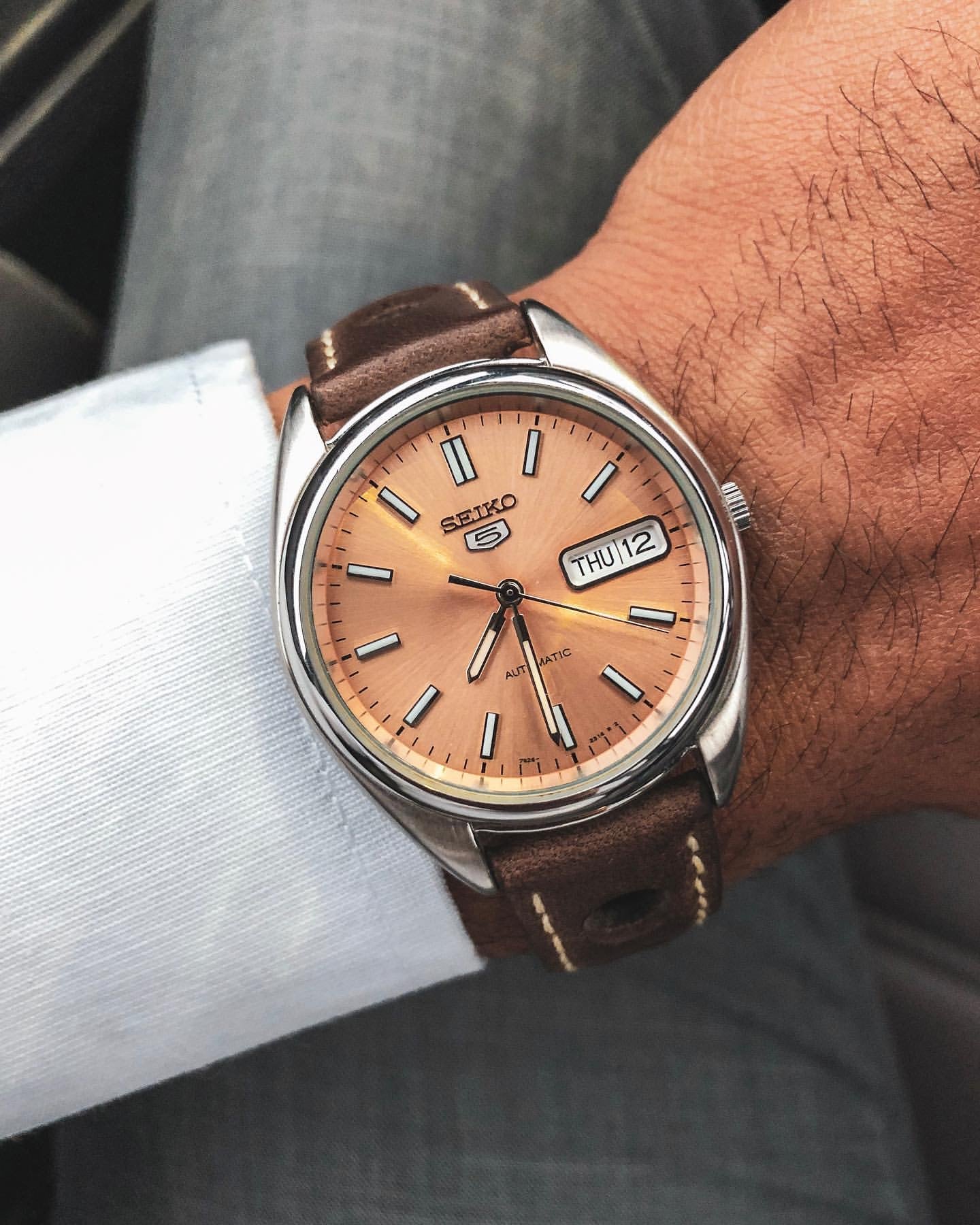 Seiko SNXA11 snxa11 Salmon dial super rare (Preowned)
