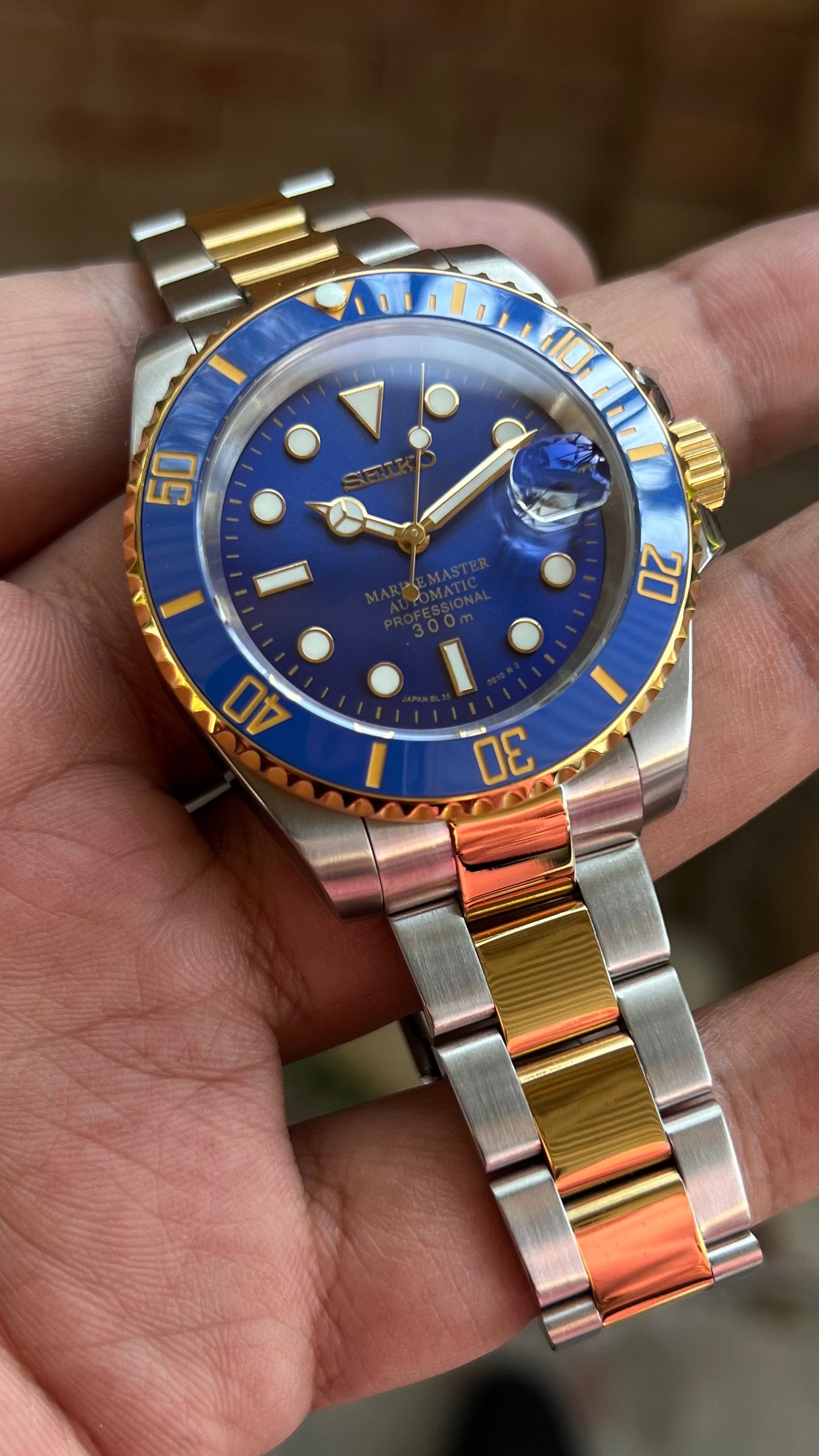Seiko sub Mod bluesy