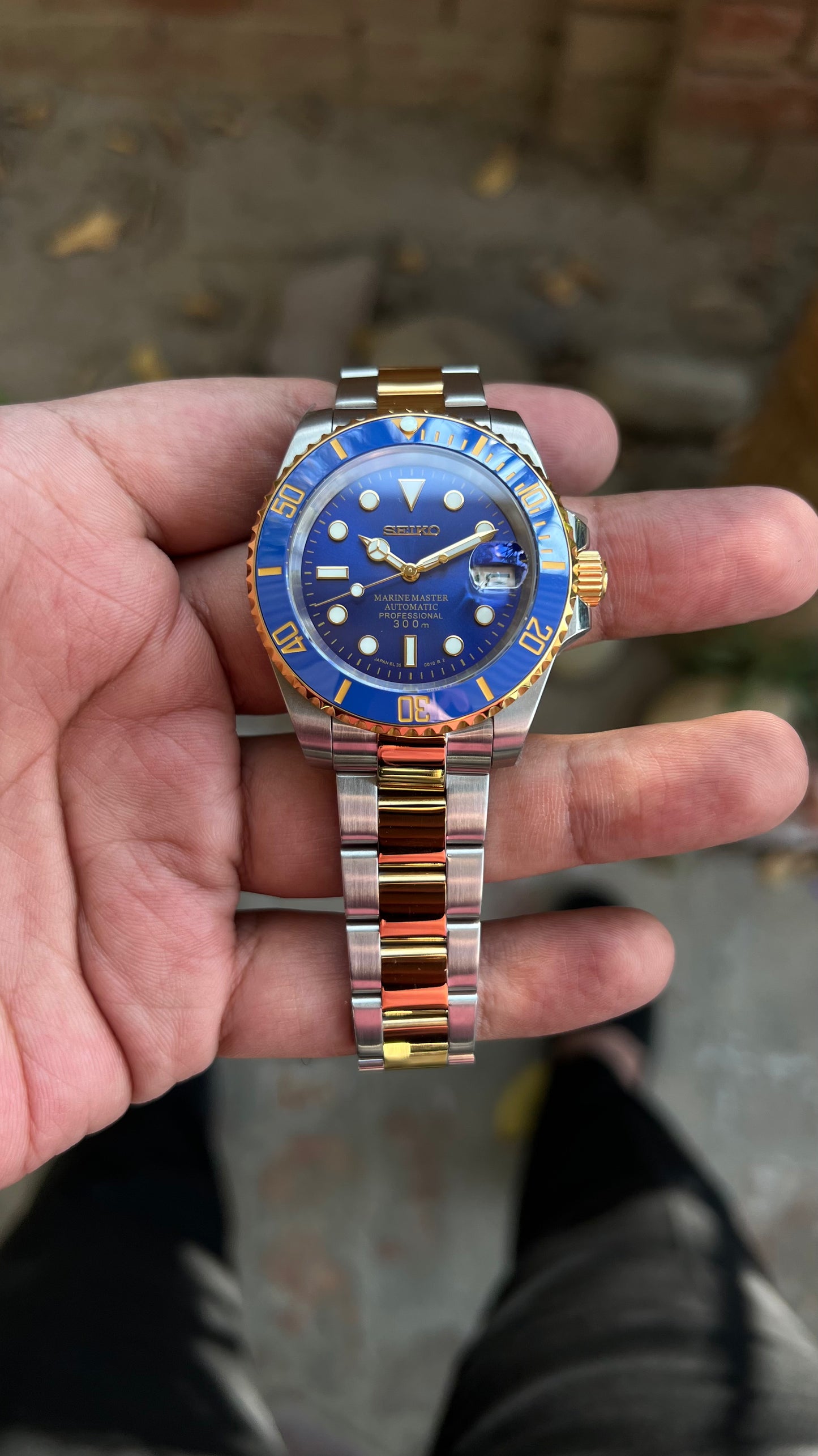 Seiko sub Mod bluesy