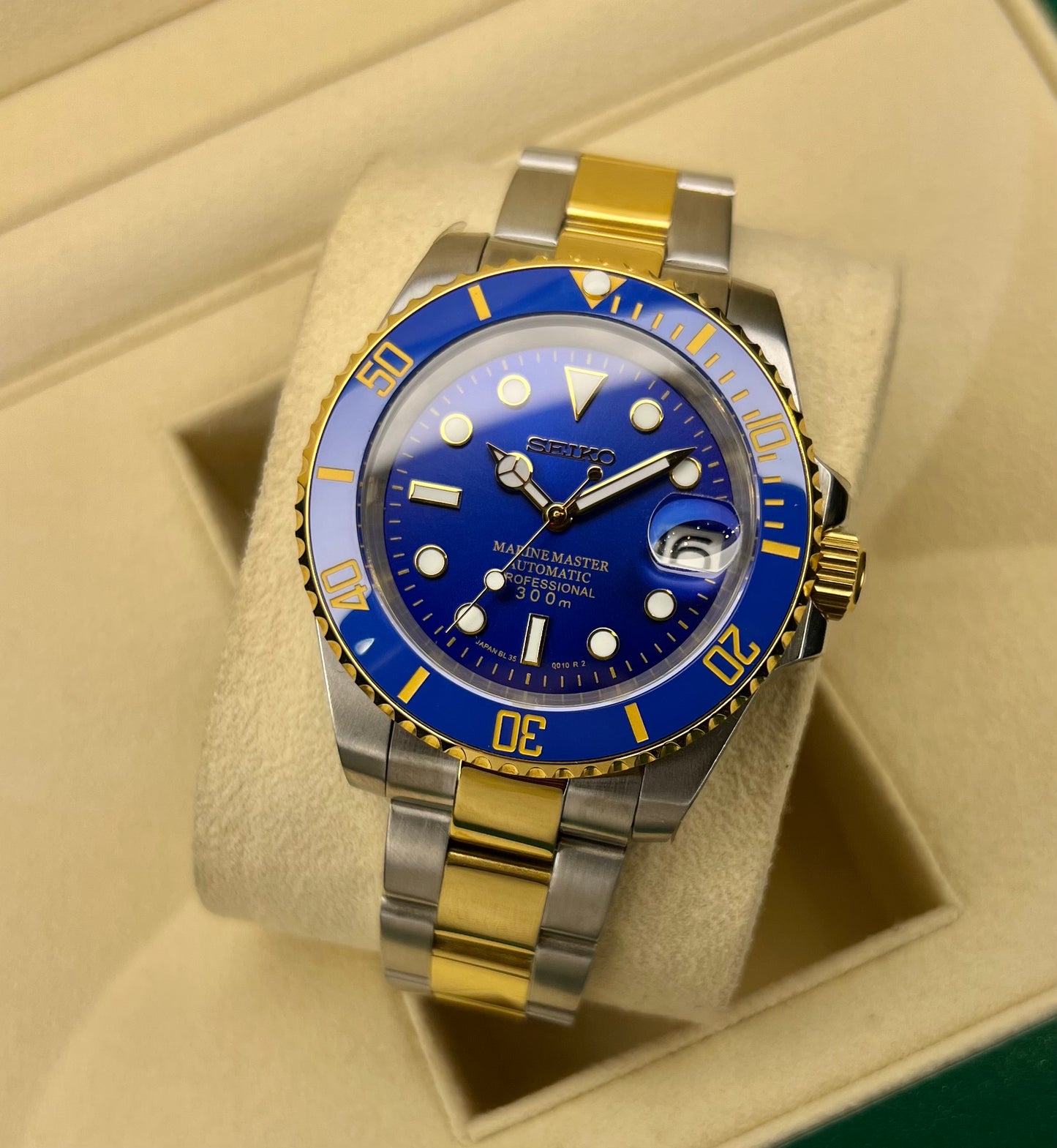 Seiko sub Mod bluesy