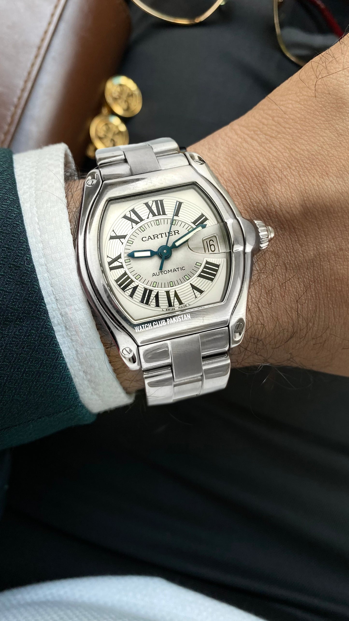 Cartier Roadster large 2510 mens size  (Pre-owned)