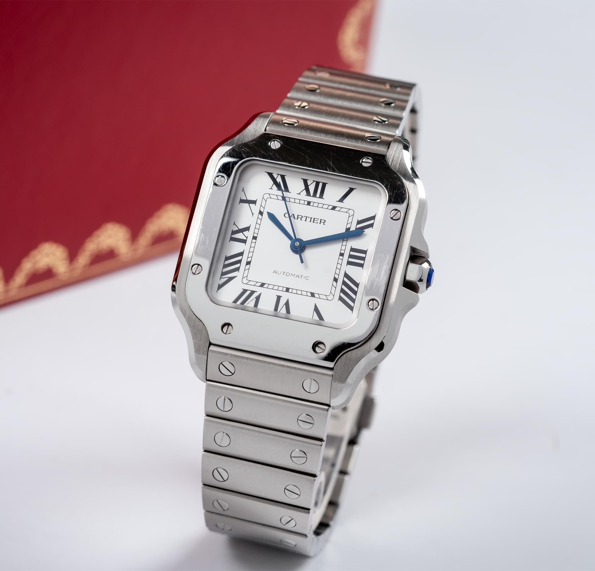 Cartier santos Medium wssa0029 Pre owned 2023 full set