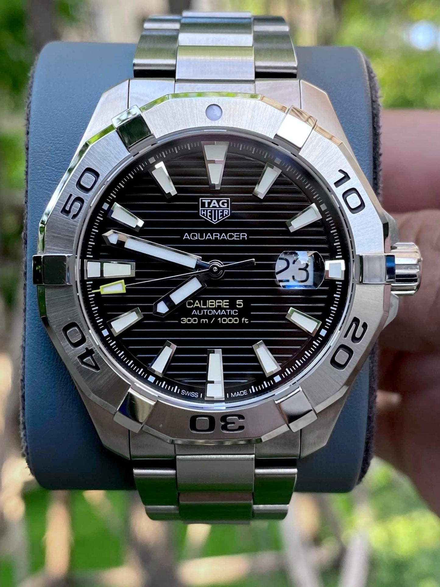 TagHeuer Aquaracer way2012 (Pre-owned) 43mm black dial