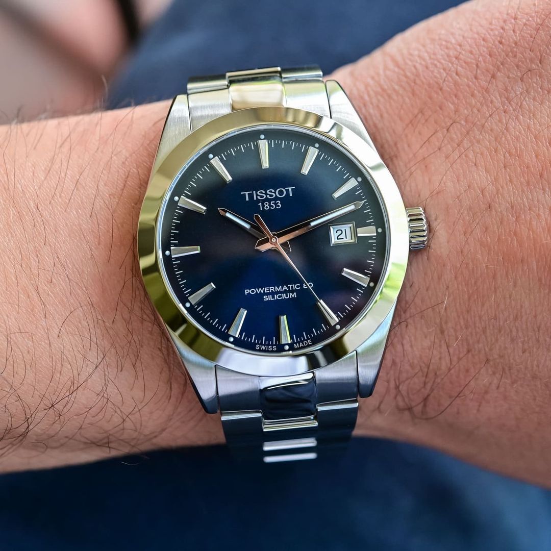 TISSOT GENTLEMAN POWERMATIC 80 SILICIUM Blue dial T127.407.11.041.00