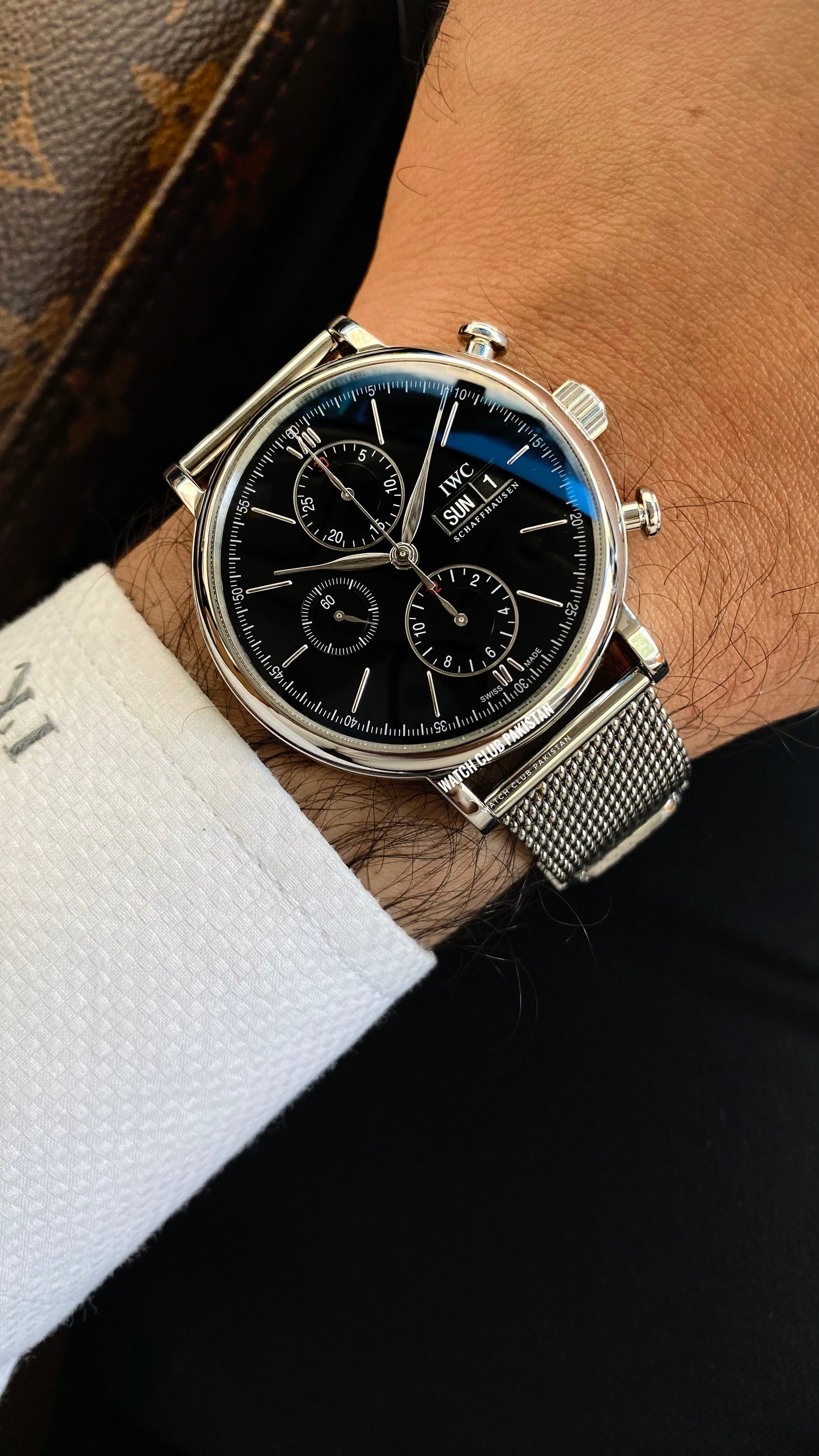 IWC Portofino Chronograph 42mm Ref.: IW391001  (Pre-owned) 2017 with card