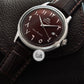Orient Bambino Ref:RA-AC0037R  Arabic Numeral Red Wine Dial Leather Strap Watch - 40.5mm (Brand-New)