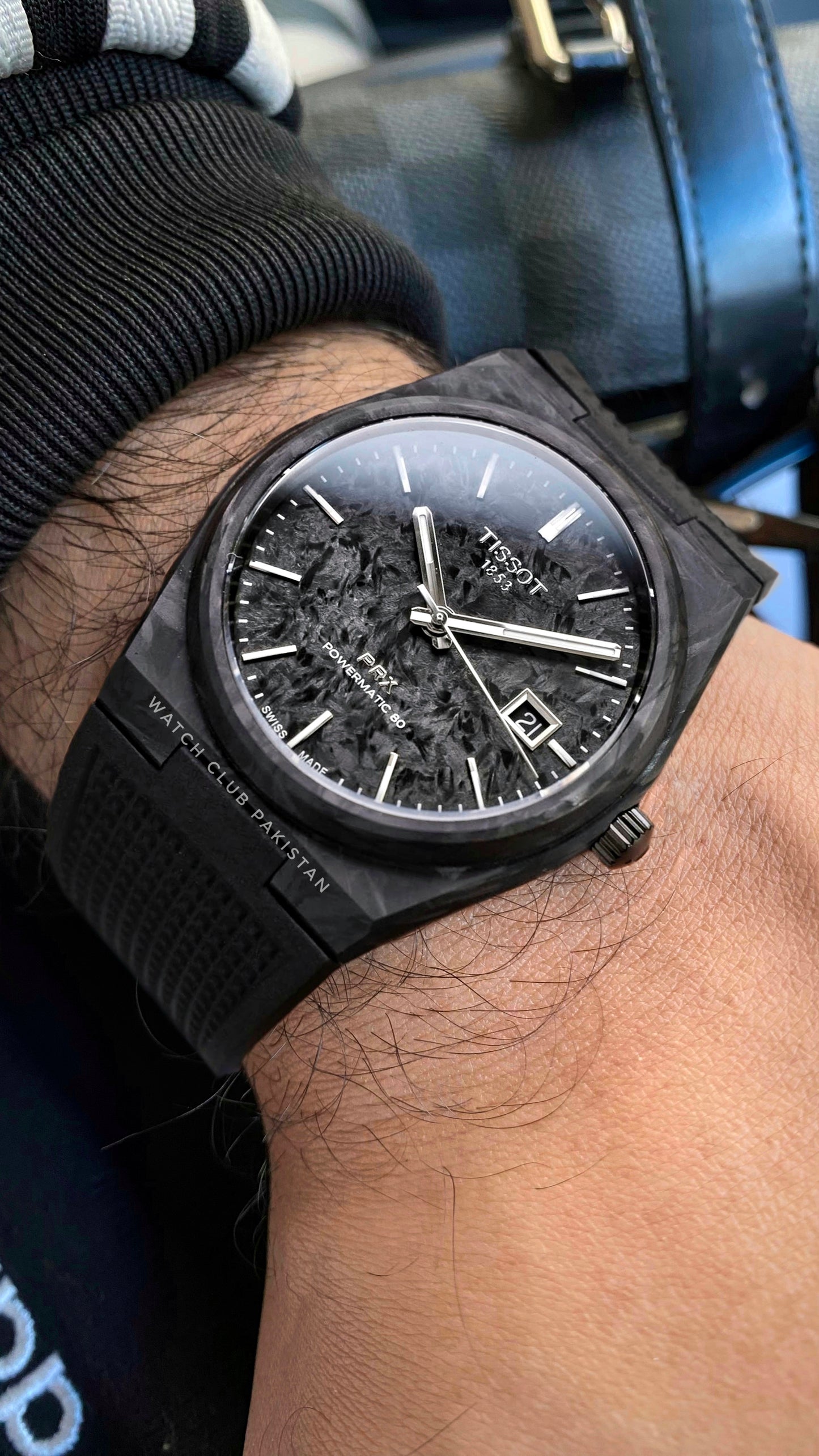 TISSOT PRX Forged Carbon Powermatic80  (Brand-New )40.5mm Ref:T137.907.97.201.00