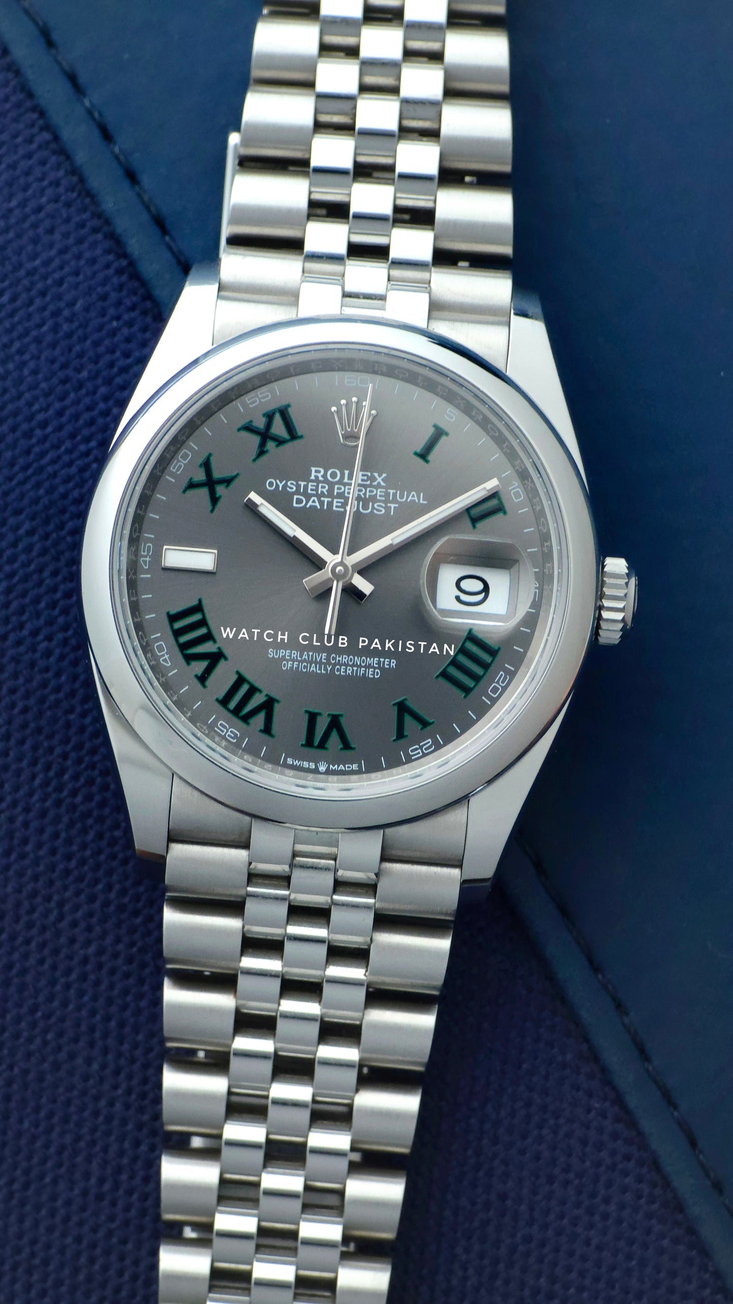 Rolex Datejust 36mm Ref:126200 factory Wimbledon dial Year 2024 (Pre-owned) super mint like new condition