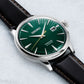Seiko Presage Automatic Green Dial 'Cocktail Time' Brown Leather Strap Srpd37j1