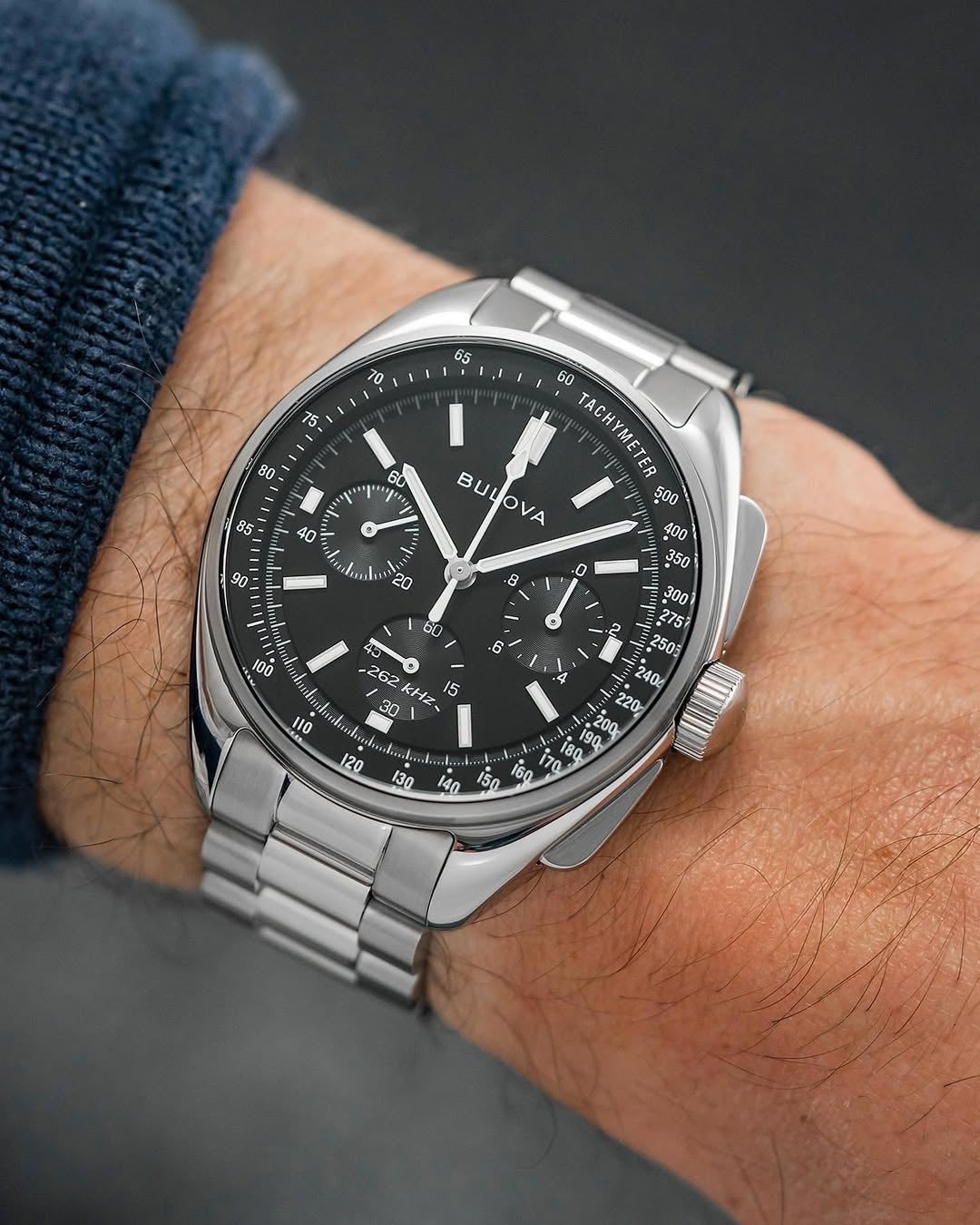 Bulova Lunar pilot Special edition with strap (Brand-New)43mm full set black dial