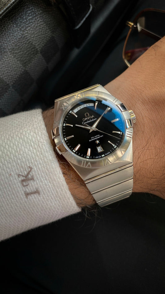 Omega constellation Day Date Jumbo size 38mm Automatic movement Sapphire crystal (Pre-owned) Full set 2025