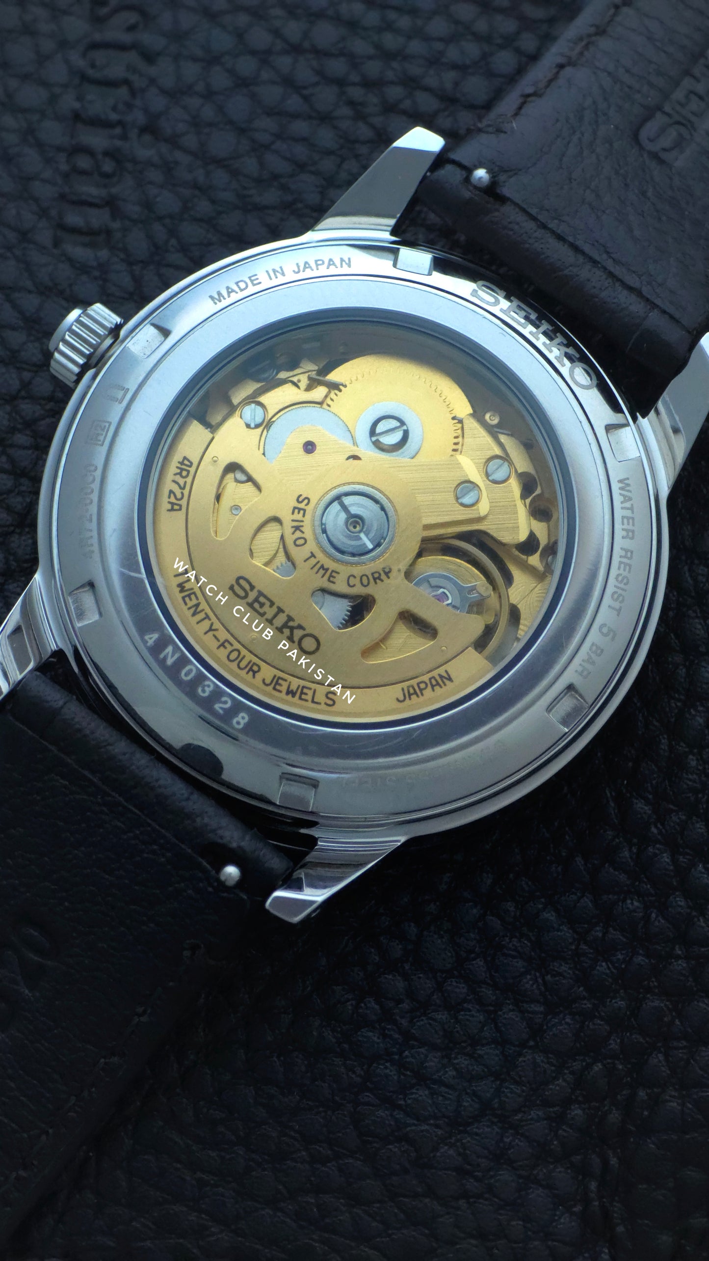 Seiko Presage skeleton dial style 60's (Brand -New) 39.5mm Ref:Ssa461j1 Leather Strap