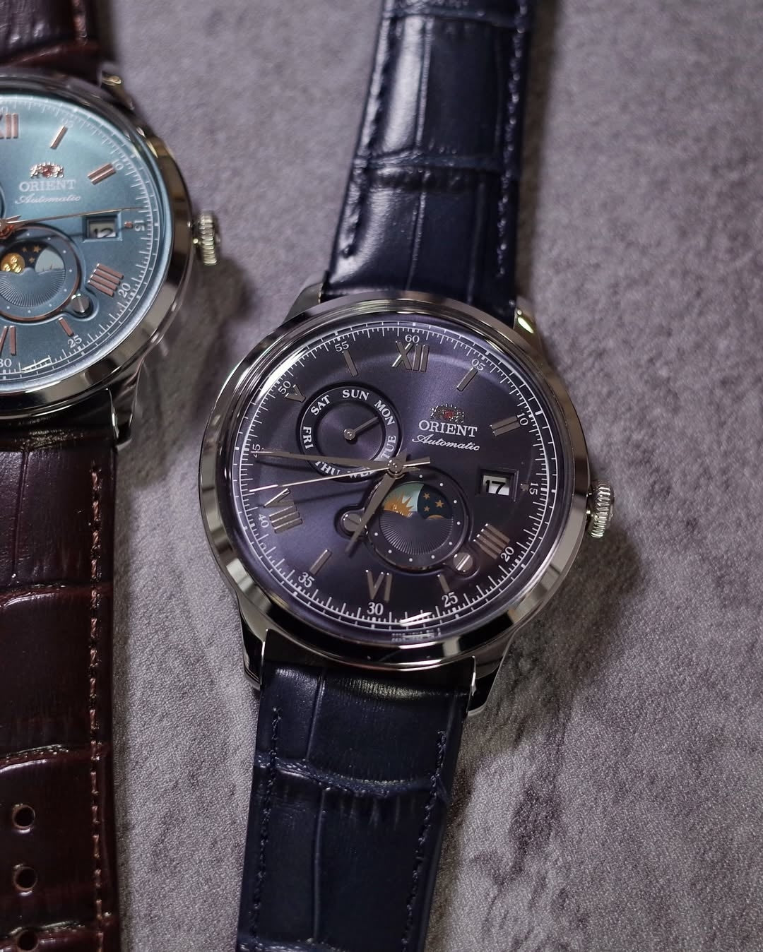 ORIENT BAMBINO Sun&Moon  VERSION 9 Blue dial (Brand-New) 41.5mm