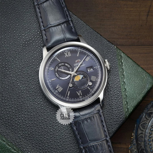 ORIENT BAMBINO Sun&Moon  VERSION 9 Blue dial (Brand-New) 41.5mm