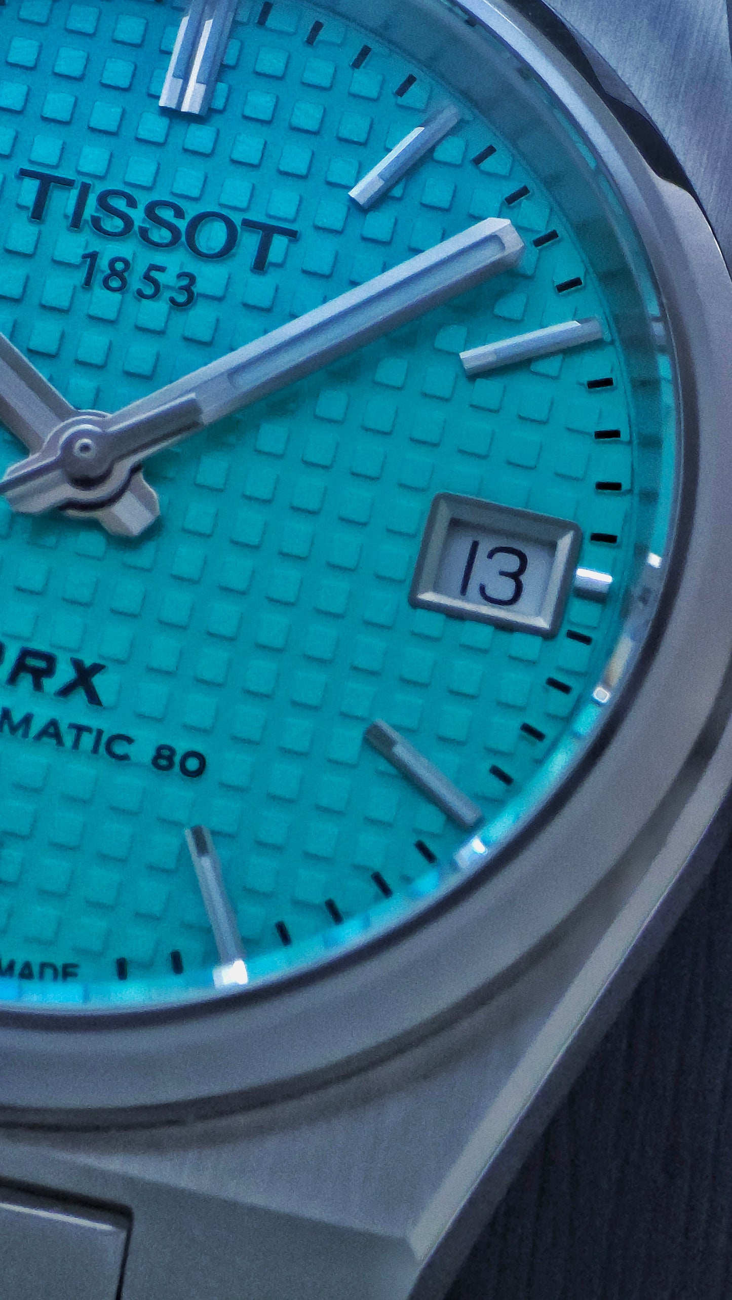 Tissot prx Tiffany blue dial 35mm (Pre-Owned) full set like new condition