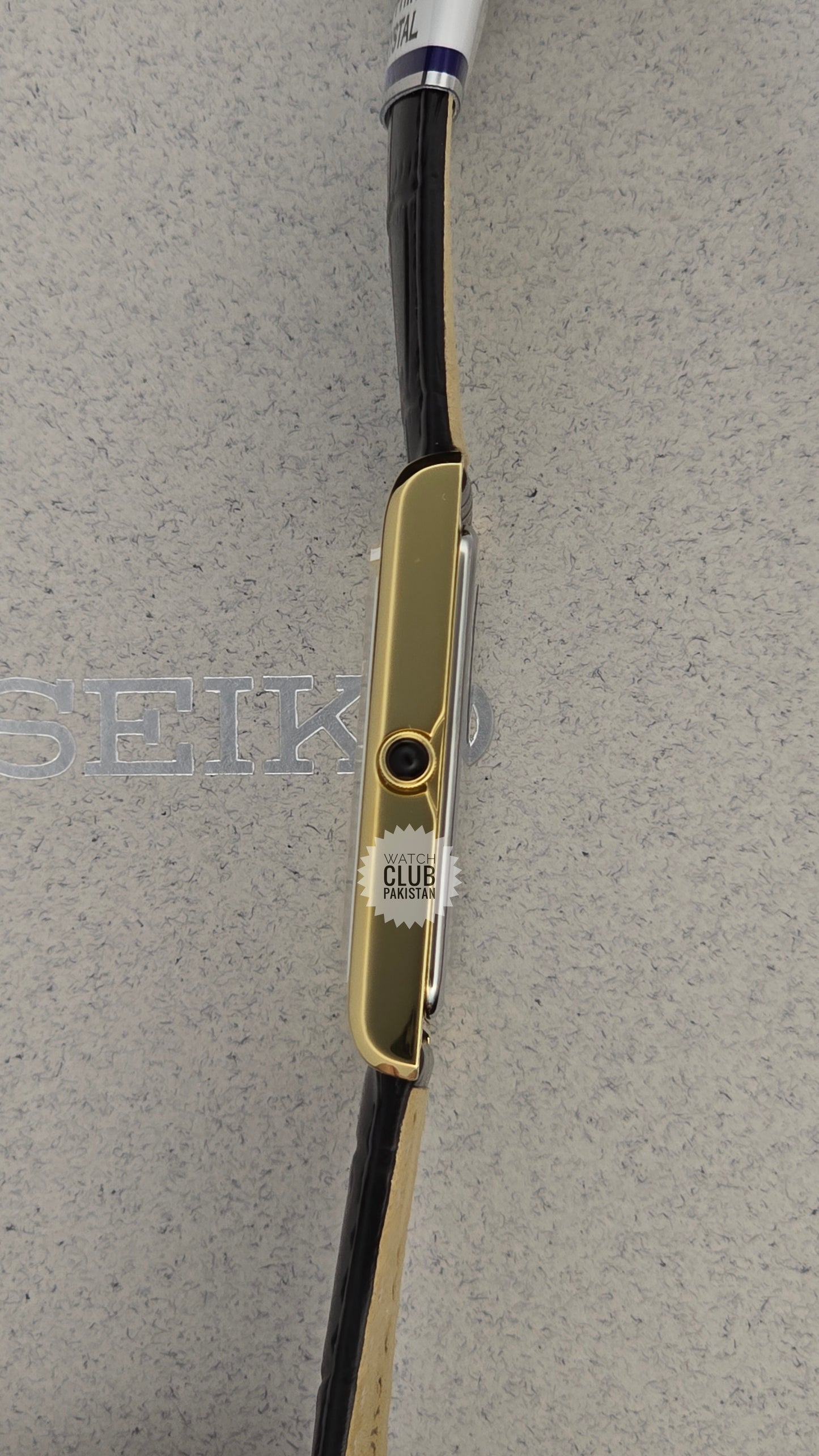 Seiko Tank Ref: SWR104P1 Large size Mens Watch golden case PVD (Brand-New) Sapphire Crystal