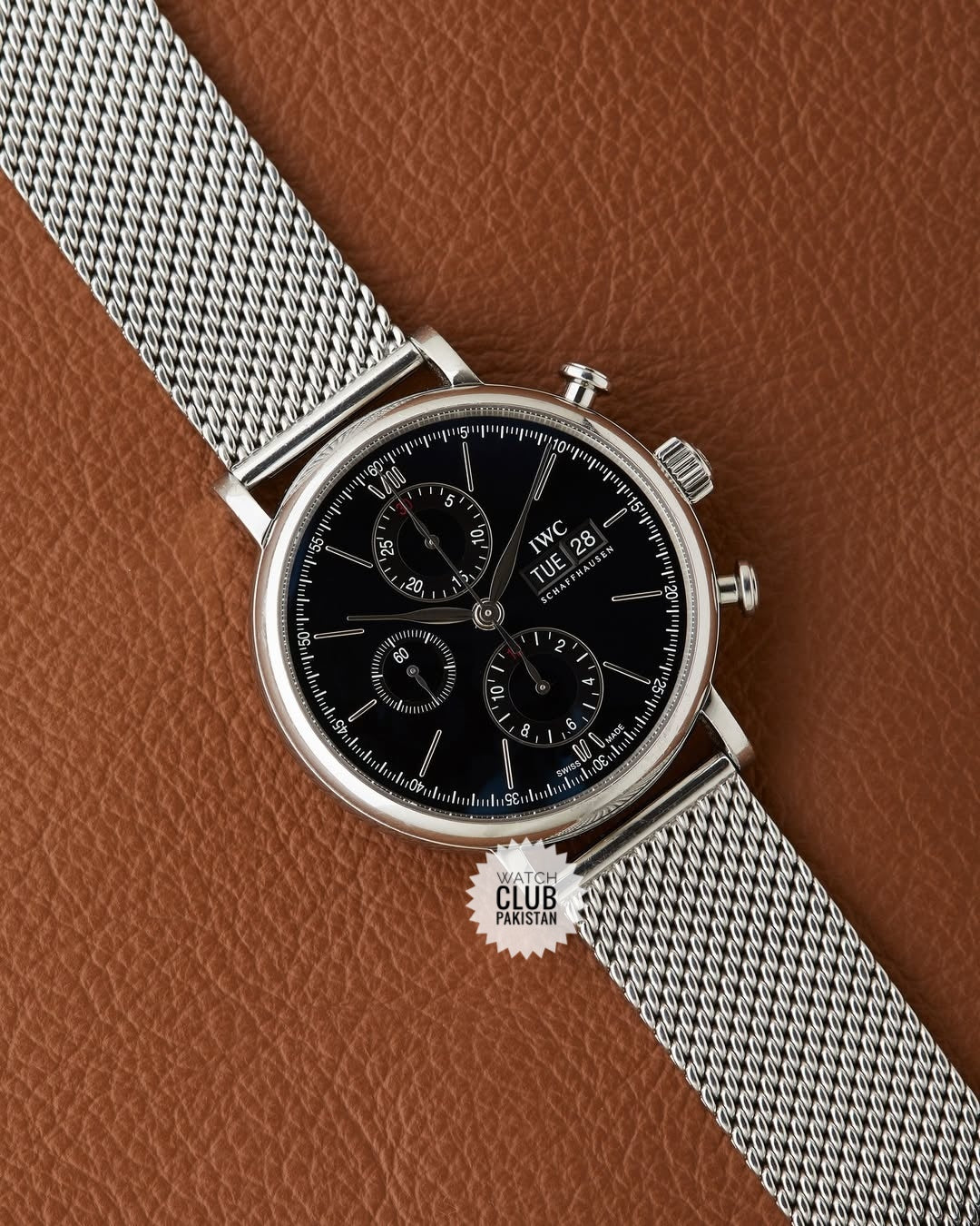 IWC Portofino Chronograph 42mm Ref.: IW391001  (Pre-owned) 2017 with card