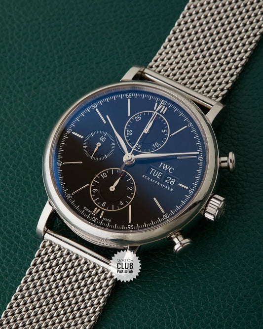 IWC Portofino Chronograph 42mm Ref.: IW391001  (Pre-owned) 2017 with card