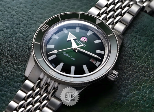 Rado Captain Cook Green Dial  high tech ceramic Ref:R32505313 Brand-New 42mm