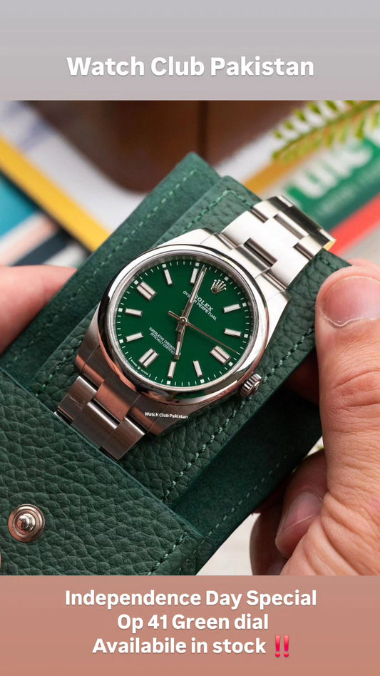 Rolex Oyster Perpetual 41 Ref: m124300 Green dial Dial