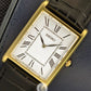 Seiko Tank Ref: SWR104P1 Large size Mens Watch golden case PVD (Brand-New) Sapphire Crystal